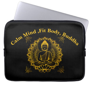 Boeddhabeeld met Lotus Laptop Sleeve