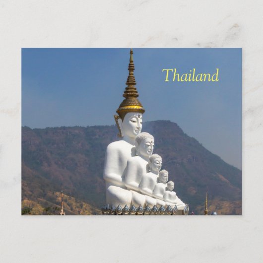 Boeddhabeeld, Wat Phra Thad Pha Son Kaew Feestdagenkaart (Voorkant)