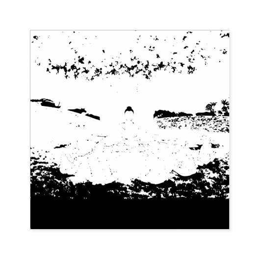 Boeddha's eerste preek over het leren van een rubb rubberstempel (Afrduk)