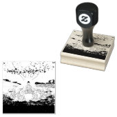 Boeddha's eerste preek over het leren van een rubb rubberstempel (Gestempeld)