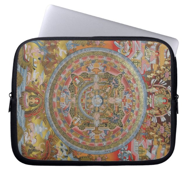 Boeddha's Levenslaptophoes Laptop Sleeve (Voorkant)