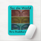 Boeddha's ogen Mousepad Muismat (Met muis)