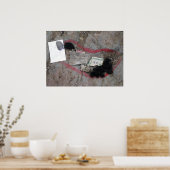 Boeddhas voetafdruk Tibet Poster (Keuken)