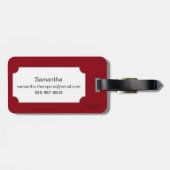 Boeddhisme: Dubbele Ax Bagagelabel (Achterkant horizontaal)