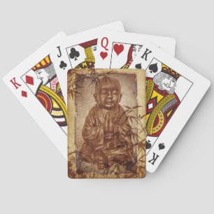 Boeddhisme Monk - antiek stijl Pokerkaarten