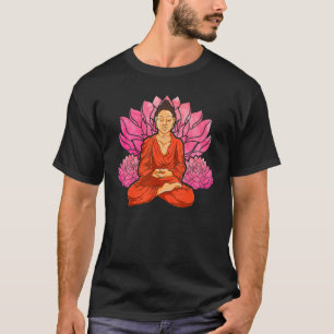 Boeddhisme Spirituele bemiddeling Lotus Flower boe T-shirt