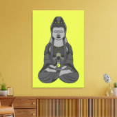 Boeddhist Avalokiteshvara Kuan Yin Drawing Canvas Afdruk (Insitu (Woonkamer))