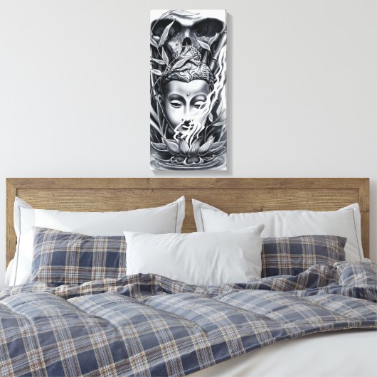 boeddhist canvas afdruk (Insitu (Slaapkamer))