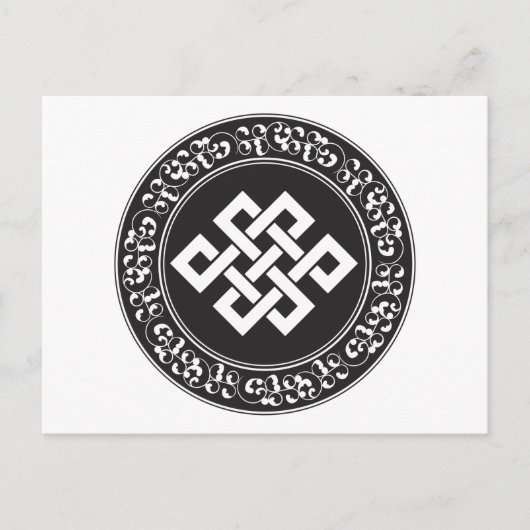 Boeddhist Eindeloos Knot Briefkaart (Voorkant)