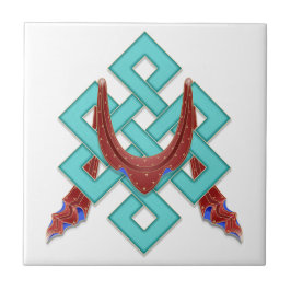 Boeddhist Eternal Knot Tegeltje