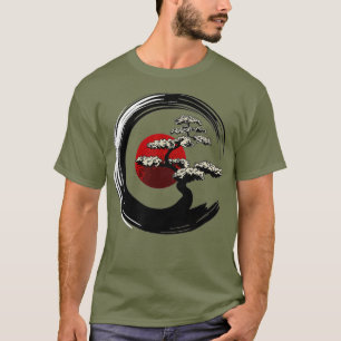 Boeddhist Gift Mannen Vrouwen Enso Circle Zen Boed T-shirt