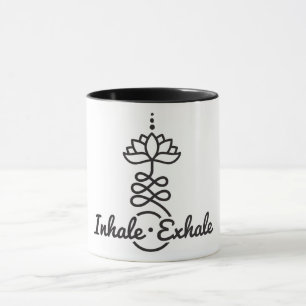 Boeddhist Lotus Unalome Symbol/Inhale-Exhale Mok