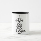 Boeddhist Lotus Unalome Symbol / Love Mok (Midden)