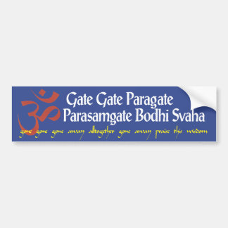 Boeddhist Mantra-Bumpersticker Bumpersticker