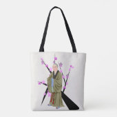 Boeddhist Monk Canvas tas (Achterkant)