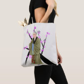 Boeddhist Monk Canvas tas (Dichtbij)