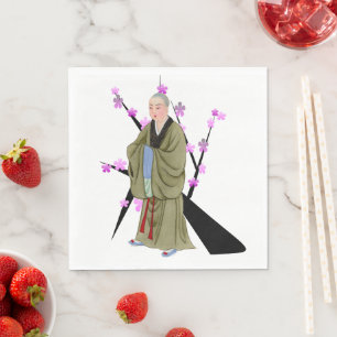 Boeddhist Monk Paper Napkin Servet