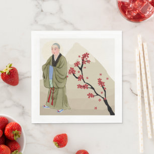 Boeddhist Monk Paper Napkin Servet