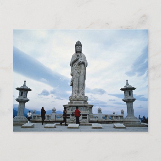 Boeddhistisch afbeelding standbeeld, Naksansa (tem Briefkaart (Voorkant)