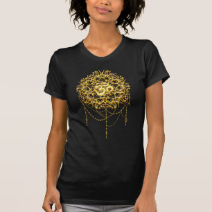 Boeddhistisch heilig symbool Om in goud T-shirt