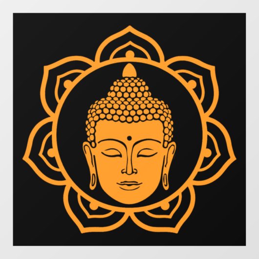 Boeddhistisch huis muurdecor raamsticker (Vel)