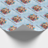 boeddhistisch kerstfeest cadeaupapier (Hoek)