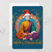boeddhistisch kerstfeest feestdagenkaart (Voorkant / Achterkant)