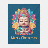 boeddhistisch kerstfeest fleece deken (Voorkant)