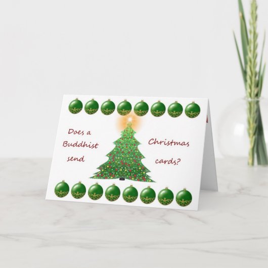 boeddhistisch kerstfeest kaart (Voorkant)