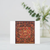 Boeddhistisch Mandala over compassie Briefkaart (Staand voorkant)
