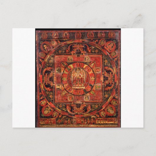 Boeddhistisch Mandala over compassie Briefkaart (Voorkant)