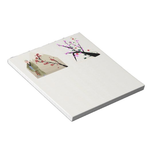 Boeddhistisch Monk Woman's Notitieblok (Schuin)