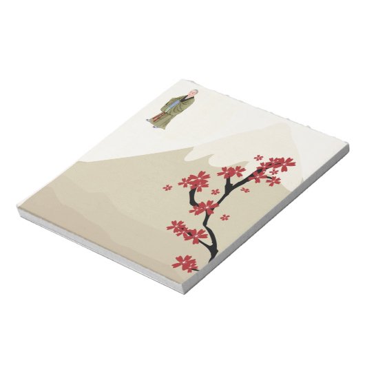 Boeddhistisch Monk Woman's Notitieblok (Gedraaid)