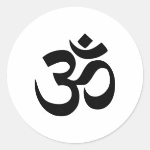 Boeddhistisch Om-symbool Ronde Sticker