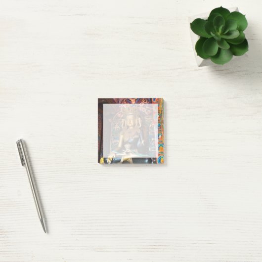 Boeddhistisch standbeeld in Litang-klooster Post-it® Notes (Kantoor)