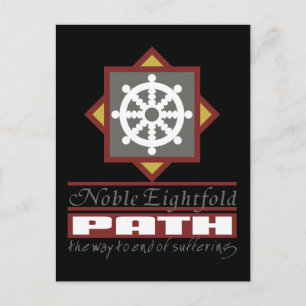 Boeddhistische achtvoudig pad briefkaart
