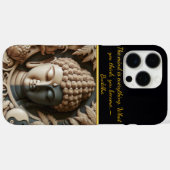 Boeddhistische blad en Orb Carving AI Case-Mate iPhone Case (Achterkant (horizontaal))