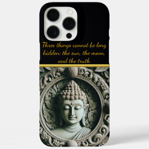 Boeddhistische blad en Orb Carving AI iPhone 16 Pro Max Hoesje