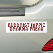 Boeddhistische Hippie Dharma Freak Bumpersticker (Op auto)