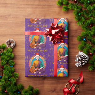 Boeddhistische Kerstmis Cadeaupapier