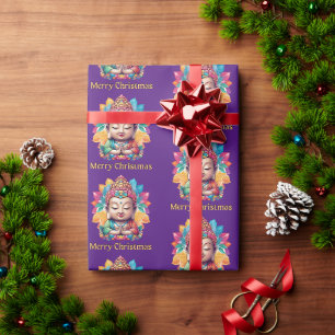Boeddhistische Kerstmis Cadeaupapier
