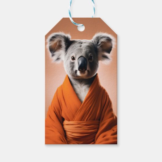 Boeddhistische Koala Cadeaulabel (Voorkant)