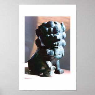 boeddhistische lion poster