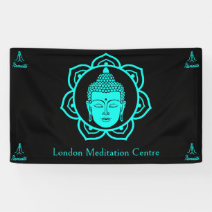 Boeddhistische meditatie spandoek