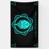 Boeddhistische meditatie  spandoek (Verticaal)
