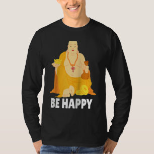 Boeddhistische monnik Namaste biddend gebed glimla T-shirt
