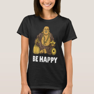 Boeddhistische monnik Namaste biddend gebed glimla T-shirt