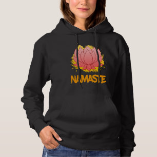 Boeddhistische monnik Namaste Biddend Lotus Bloem Hoodie