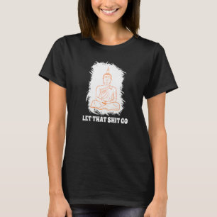 Boeddhistische monnik Namaste Lachend Geluk Laat Z T-shirt