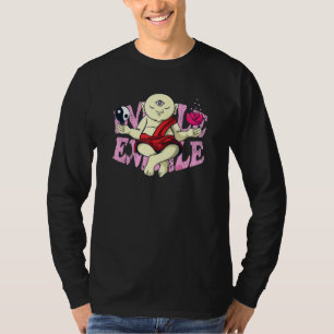 Boeddhistische monnik Zen-meditatie Boeddha Om Spi T-shirt